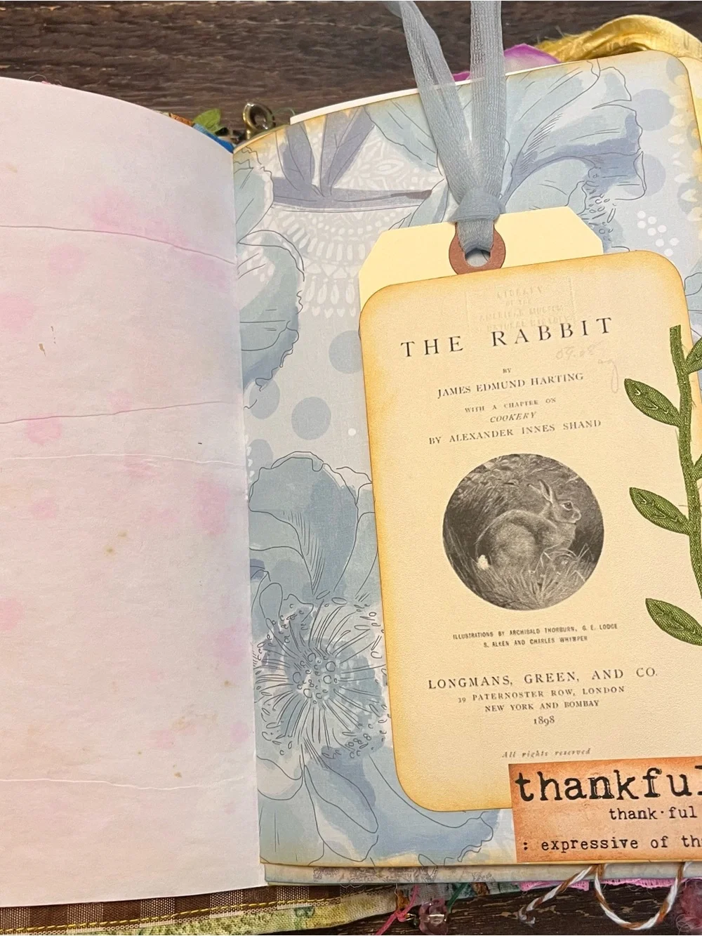 Peter Rabbit Beatrix Potter Gardening Junk Journal  Decorated Softcover 3 Sig
